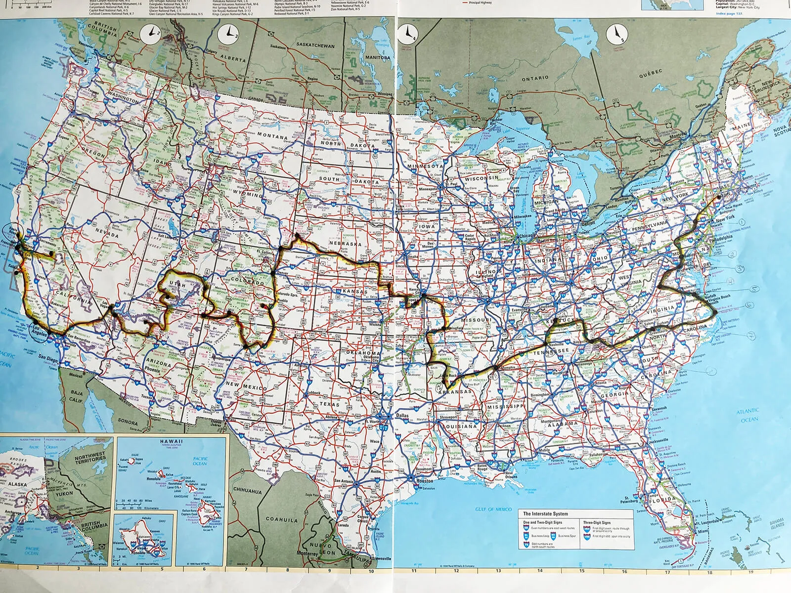 road trip planner map usa