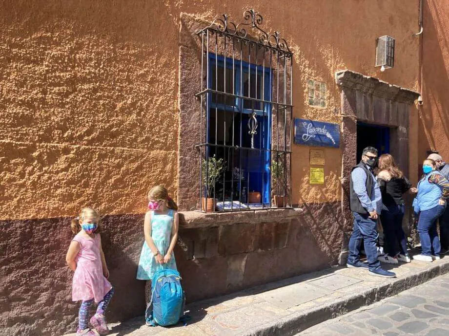 Lavanda Cafe for lunch in San Miguel de Allende with Kids