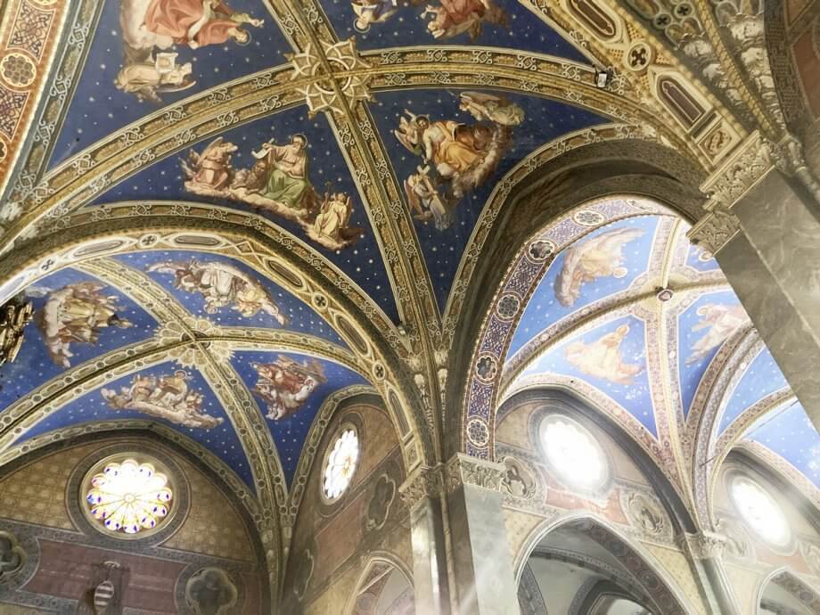 Ceiling of St. Maria Sopra Minerva Basilica in Rome