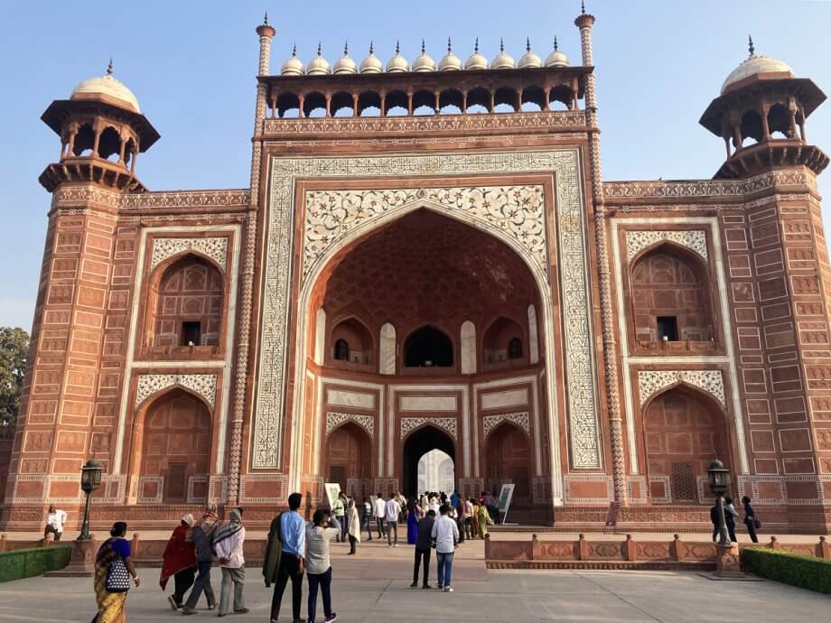 First gate you go through after entering the Taj Mahal